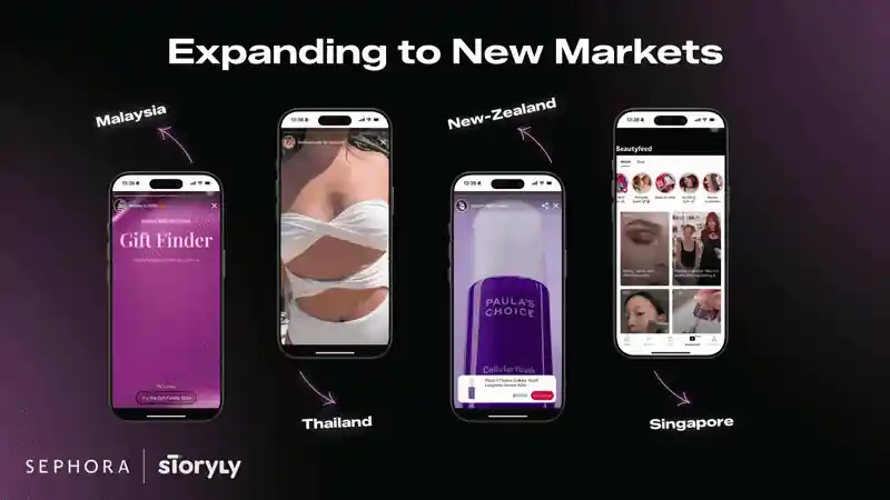 Sephora expanding Storyly to new markets — Malaysia, Thailand, New Zealand, and Singapore.